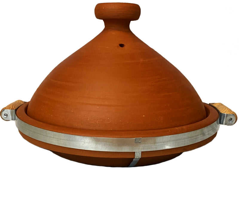Marokkaanse tajine ongeglazuurd – aardewerk met handvatten, Ø 33 cm