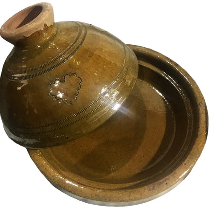Tajine Sahara tiznit en poterie Ø35 cm