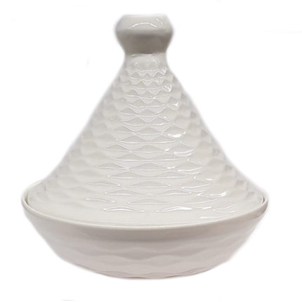 Tajine marocaine blanche