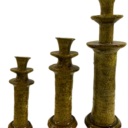 Bougeoir Tamegroute jaune ocre