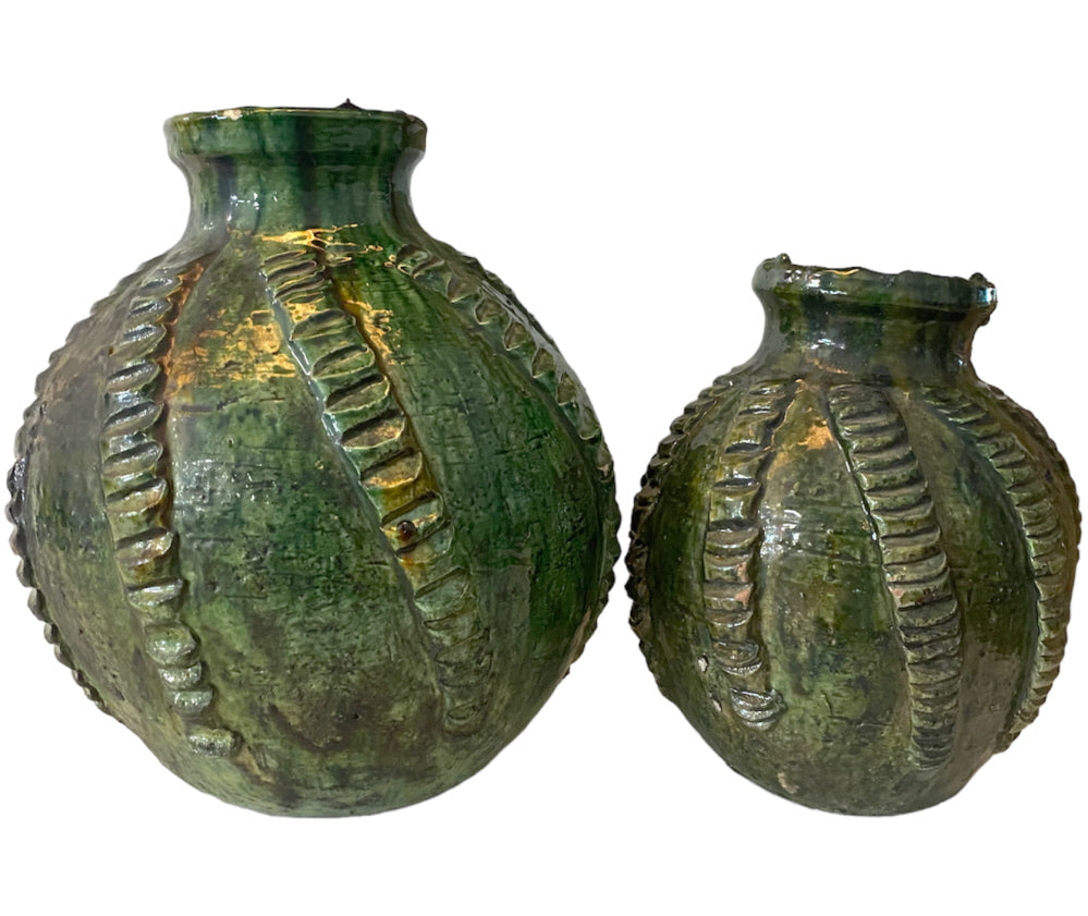Tamegroute  aardewerk vintage vaas - pot relief