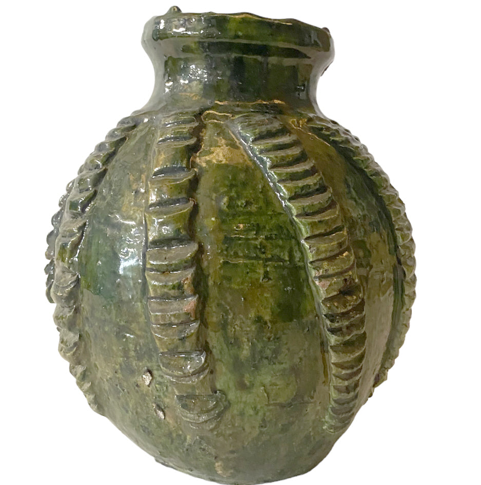 Tamegroute  aardewerk vintage vaas - pot relief