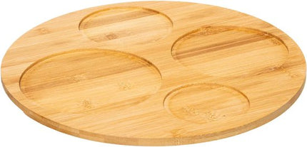Plat à tapas / set apéritif bois / noir. 33cm