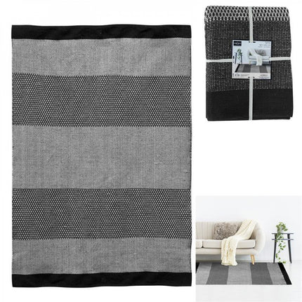 Tapis marocain noir gris 140x200cm