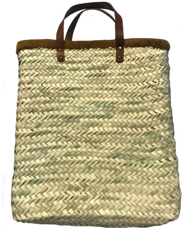 Cabas en paille marocain