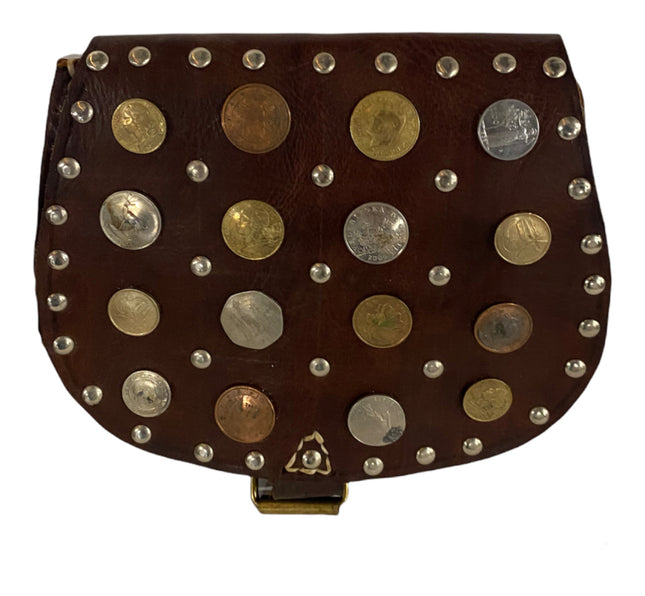 Sac Riveter de Marrakech cuir cognac