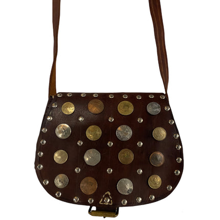 Sac Riveter de Marrakech cuir cognac