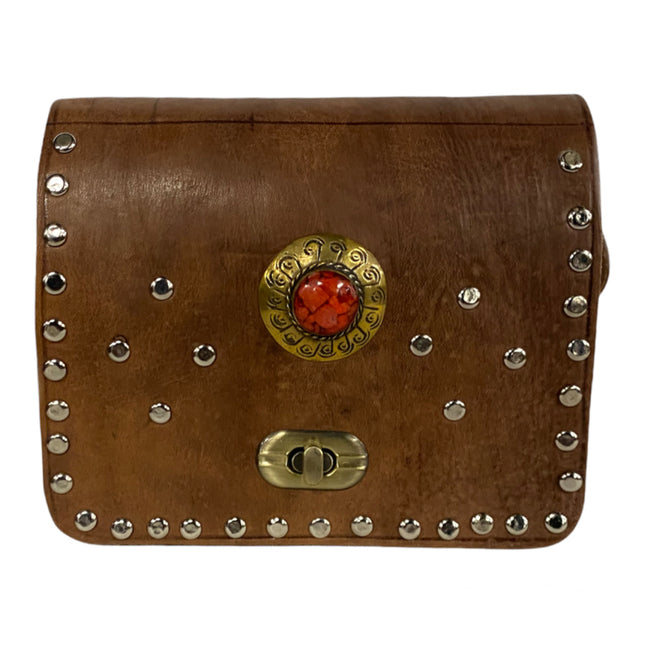 Sac bandoulière en cuir marocain