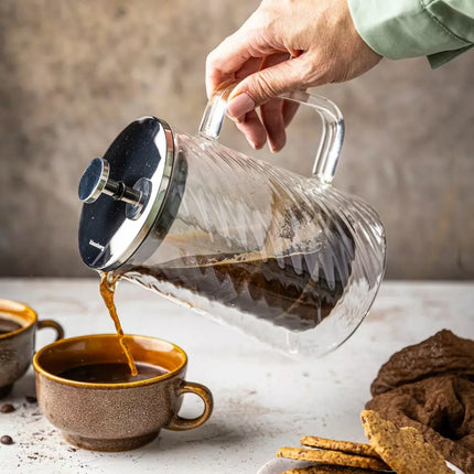 Klausberg Cafetière/Théière à Piston - Verre - 1L