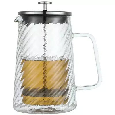 Klausberg Cafetière/Théière à Piston - Verre - 1L