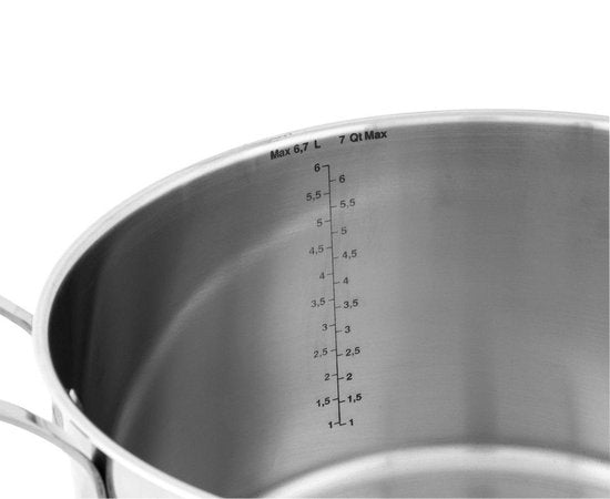 Tefal Jamie Oliver Kookpot - RVS - Ø 24 cm - Met glazen deksel - 6,7 L