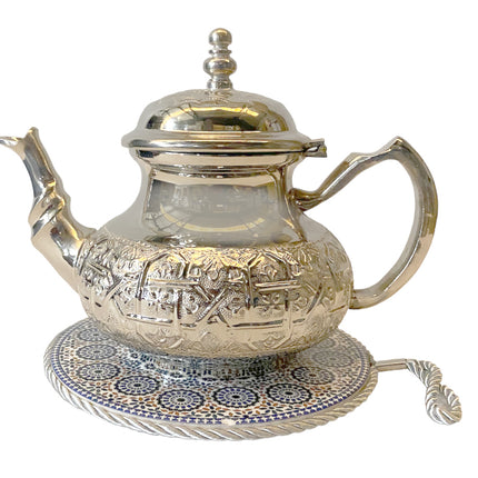 Dessous de verre coloré gris