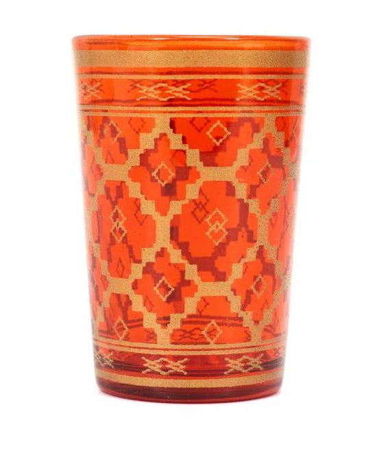 Marokkaanse theeglazen met patronen set van 6