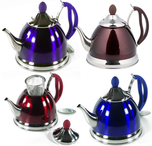 Théière en inox 1 litre