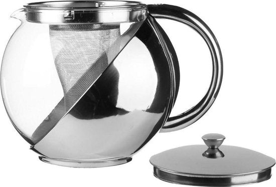 Théière avec filtre - 1,1 L - Acier inoxydable