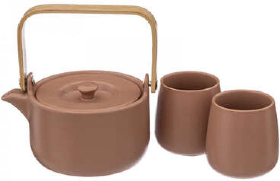 Secret de Gourmet keramische theepot met 2 kopjes – 50 cl + 20 cl – foto 2