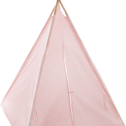 Tipi tente de jeu pour enfants - 120 x 120 x 160 cm - rose - wigwam