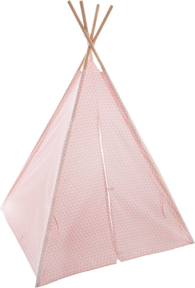 Tipi tente de jeu pour enfants - 120 x 120 x 160 cm - rose - wigwam