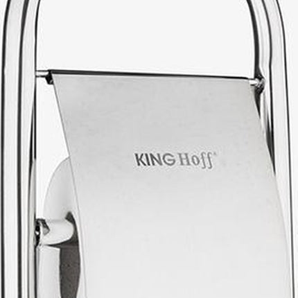 Kinghoff brosse de toilette et porte-papier - Acier inoxydable