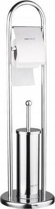 Kinghoff brosse de toilette et porte-papier - Acier inoxydable
