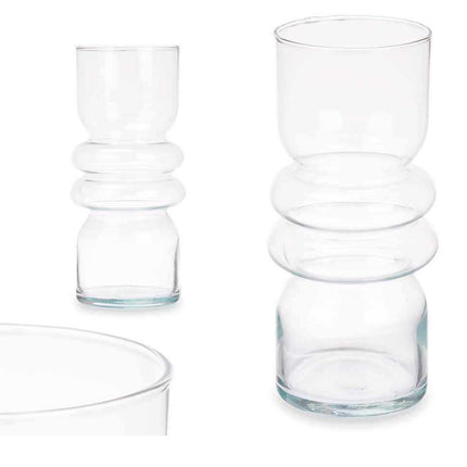 Vase en verre transparent 30 cm