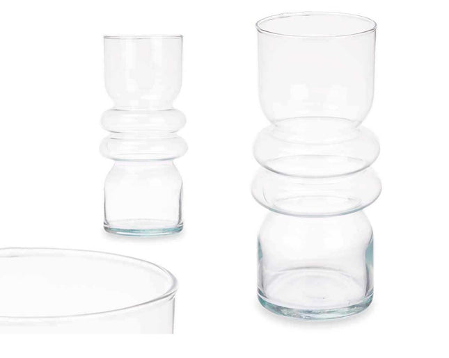 Vase en verre transparent 30 cm