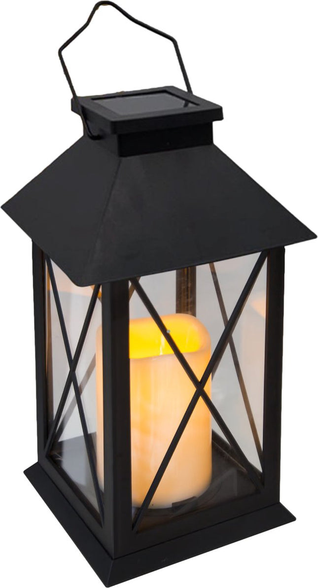 Lanterne de jardin avec bougie LED - Solaire