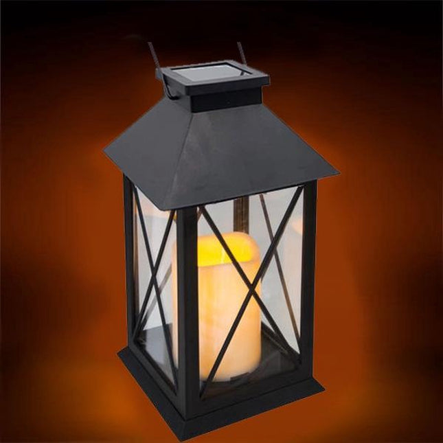 Lanterne de jardin avec bougie LED - Solaire