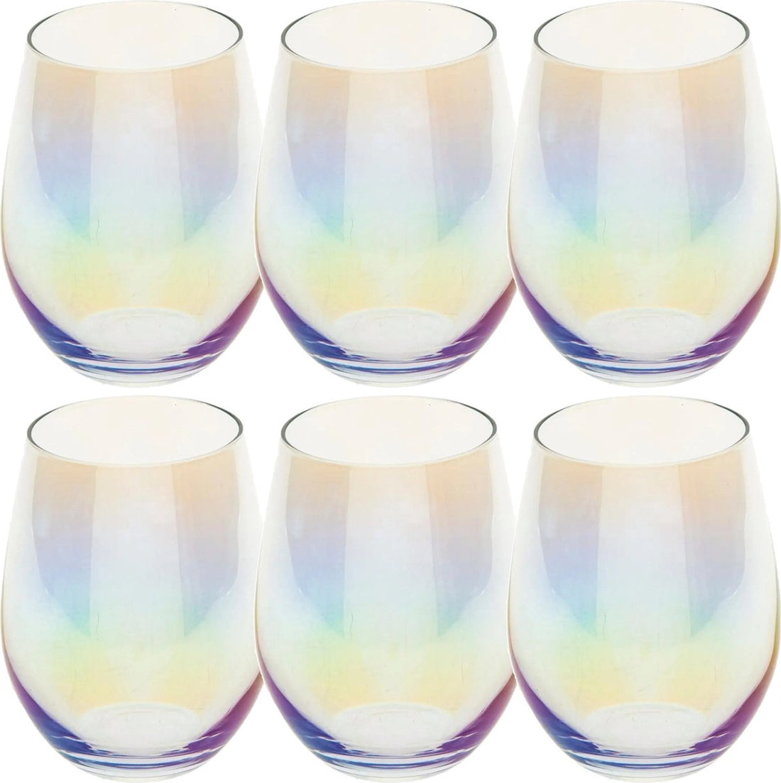 Parelmoer glazen Fantasy – set van 6 tumblers, 540 ml