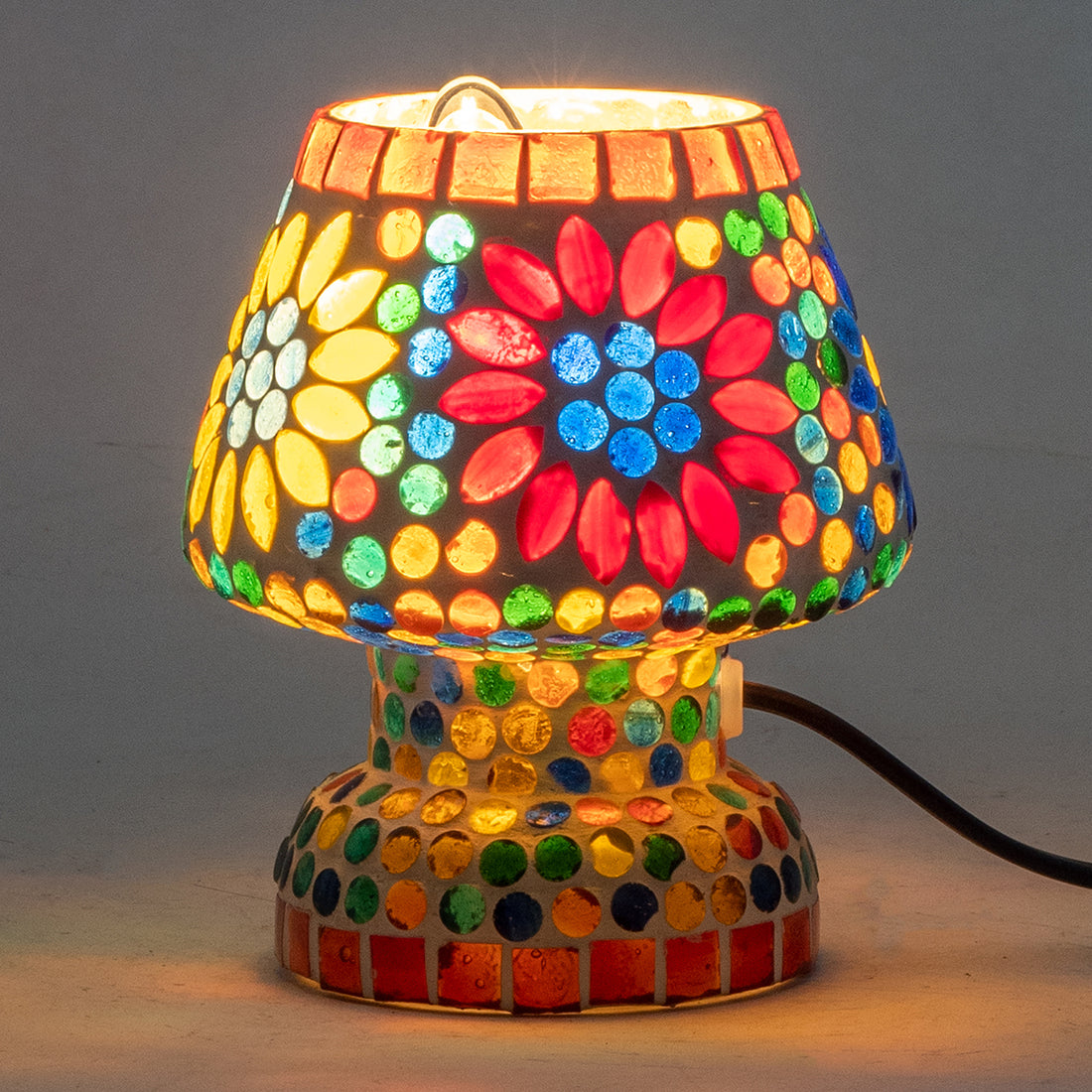 Türkische Marokkanische Mosaik-Pilz-Tischlampe