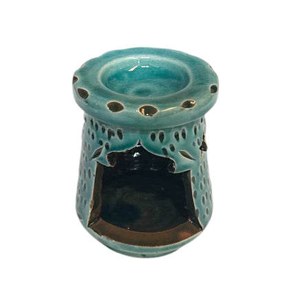Brûleur d'Huile Fait Main Marocain – Porte-bougie Chauffe-plat en Céramique – Divers coloris
