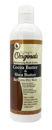 Lotion corporelle au cacao et au karité biologiques Ultimate (354 ml)