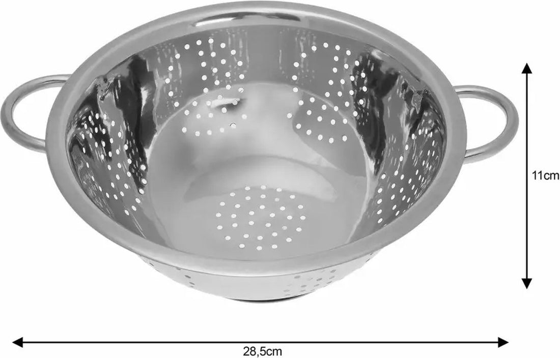 Kinghoff® – Universalsieb aus Edelstahl mit Griffen – Ø 28 cm – Spülmaschinenfest