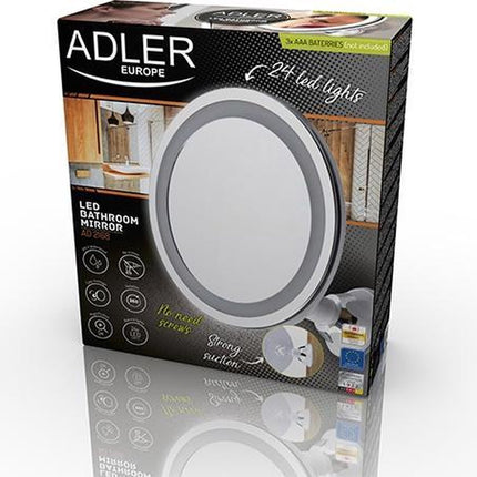 Miroir de maquillage éclairé LED rond Ø 20