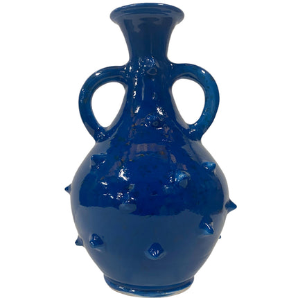 Vase pichet pointes bleu foncé