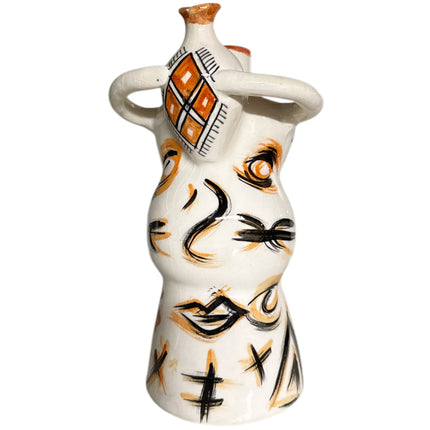Vase/Bouteille marocaine avec symboles amazighs