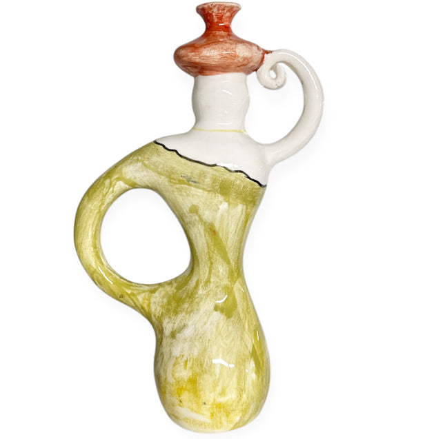 Handgemaakte Marokkaanse Vaas/Kandelaar met Abstract Design