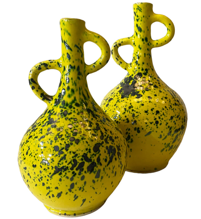 Vase Ourika jaune-vert