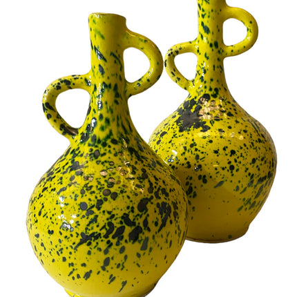 Vase Ourika jaune-vert
