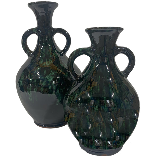 Vase Ourika vert foncé