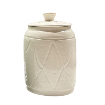 Pot de stockage - Pot décoratif en céramique - Gravé 13cm