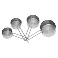 Kinghoff 4025 - Tasses à mesurer - Acier Inoxydable - Lot de 4 - 60/80/125/250 ml