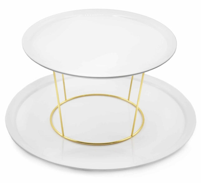Set Réhausseur et Assiettes en mélamine noires