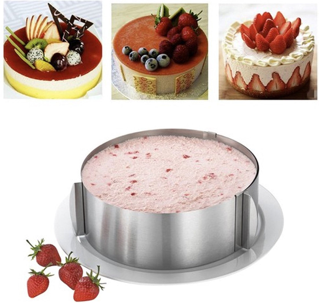 Verstelbare bakvorm/ cakevorm - Bak ring - van 16 tot 30 cm