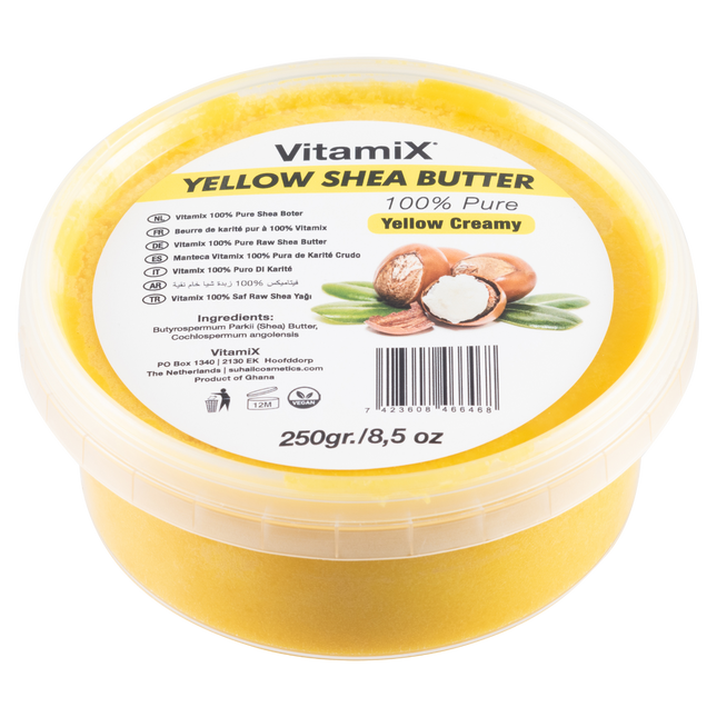 Vitamix Beurre de Karité Pur 100% Jaune CRÉMEUX 250gr