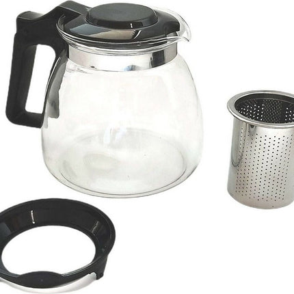Théière en verre 900 ml avec filtre/infuseur et anse - Théières en verre - Théière avec infuseur à thé