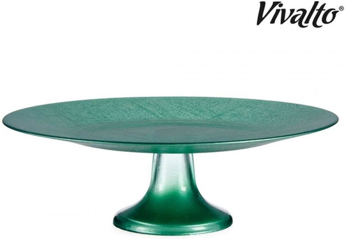 Vivalto Taartplateau - Glas - 33 x 9 x 33 cm