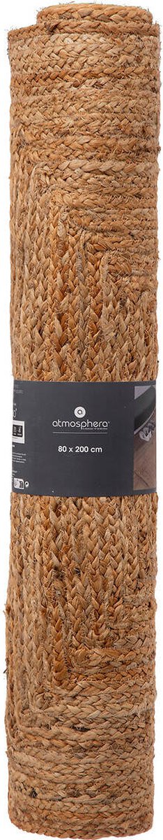 Long tapis de couloir en jute, 80 x 200 cm