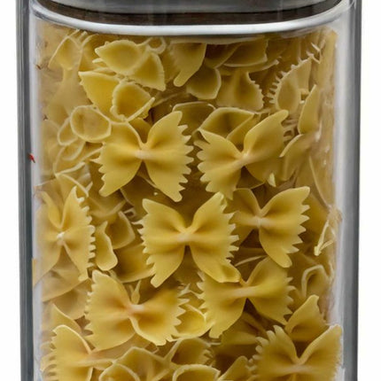 Boîte/pot de conservation 1,6L en verre avec couvercle en bois d'acacia - 1600 ml