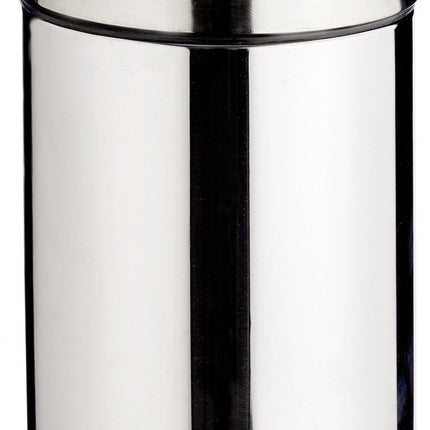 Poubelle à pédale argentée 12 litres de 25 x 39 cm